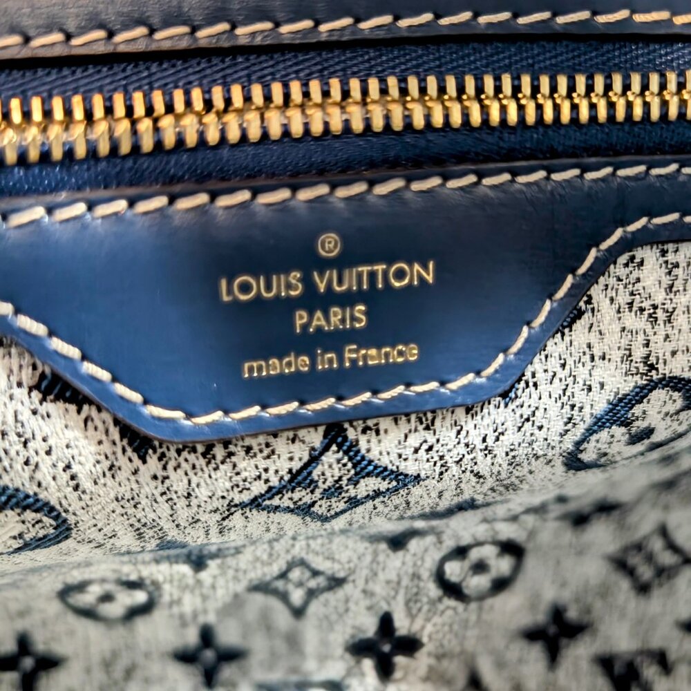 Louis Vuitton Denim Jacquard Monogram Speedy Bandoulière 25 - Picture 9 of 16